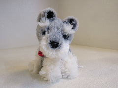 Designer Plush Dog Christmas Gray/White Dances Around Plays Music 24U5310 -- Used