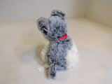 Designer Plush Dog Christmas Gray/White Dances Around Plays Music 24U5310 -- Used