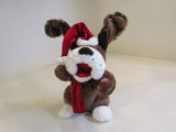 Designer Plush Christmas Dog Brown/Red Wont Power On X80901313-A -- Used