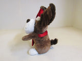 Designer Plush Christmas Dog Brown/Red Wont Power On X80901313-A -- Used