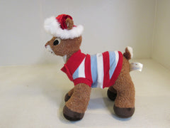 BAB Plush Rudolph The Red Nosed Reindeer Build A Bear Sweater and Hat 1006070 -- Used
