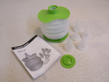 Tupperware Squeeze It Decorating Tool Lime Green/Frost 450-ml 5 Tips 6253A-5 -- Used