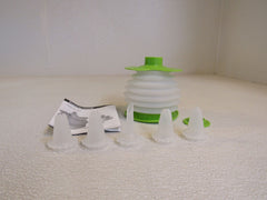 Tupperware Squeeze It Decorating Tool Lime Green/Frost 450-ml 5 Tips 6253A-5 -- Used