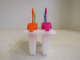 Jelly Belly Lickety Sip Ice Pop Maker Molds Multicolored 146-011923 -- Used