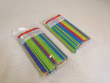 Everyday Living 100 Flexible Drinking Straws Lot of 2 Multicolored 61046 -- New