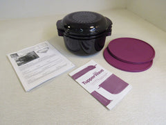 Tupperware Complete Stack Cooker Set Tupperwave 3-qt 3-L 150-011923 -- Used
