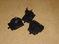 Generic Lot Of Travel Adapters Black Plastic Metal -- New