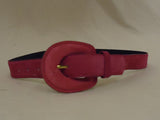 Designer Belt Casual 26in - 30in Suede Female Adult M Pinks Solid 5135 -- Used
