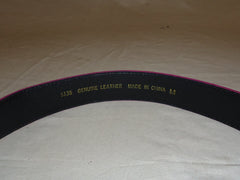 Designer Belt Casual 26in - 30in Suede Female Adult M Pinks Solid 5135 -- Used