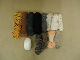 Standard Knitting Yarns Multiple Colors Lot of 13 Cotton Acrylic -- New