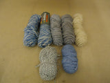 Standard Knitting Yarns Multiple Colors Lot of 7 Wool Acrylic -- New