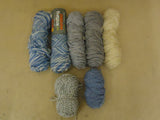 Standard Knitting Yarns Multiple Colors Lot of 7 Wool Acrylic -- New