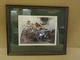 Print Lighthouse Framed Mattted 22in W x 18in H x 1in D Nautical Realism -- Used