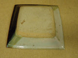 Houle Decorative Dish 8in x 8in x 2in Brown/Green/Gray Ceramic Pottery -- Used