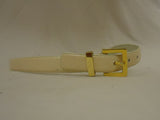 Belts West Belt 30in-34in Brass Buckle Leather Female Adult M/L Beiges -- Used
