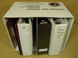 Professional Box of 7 Binders/Notebooks 2in 16in x 12in x 11in White/Other -- Used