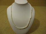 Designer Fashion Necklace 17in L Strand/String Faux Pearl Female Adult Whites -- Used