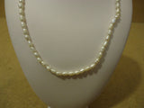 Designer Fashion Necklace 17in L Strand/String Faux Pearl Female Adult Whites -- Used