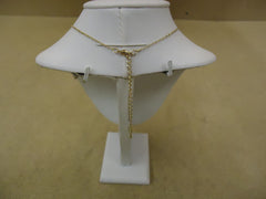 Designer Fashion Necklace 17-20in L Drop/Dangle Chain Female Adult Golds/Blacks -- Used