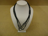 Designer Fashion Necklace 19in L Beaded/Strand Female Adult Blacks -- Used