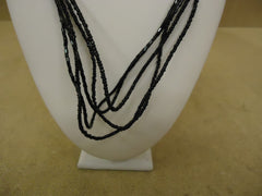 Designer Fashion Necklace 19in L Beaded/Strand Female Adult Blacks -- Used