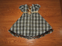 Kidture Dress 99% Polyester 1% Lurex Female Kids 4T Multi-Color Plaids & Checks -- New No Tags