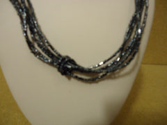 Designer Fashion Necklace 17 1/2in L Beaded/Strand Female Adult Blacks -- Used