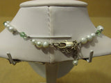 Designer Fashion Necklace 15-17in L Beaded/Strand Faux Pearl Metal Female Adult -- Used