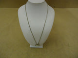 Designer Fashion Necklace 20in L Drop/Dangle Chain Metal Female Adult Silver -- Used