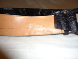 FOB Trading Belt 28in-32in Casual Leather Female Adult M/L Blacks Solid -- Used