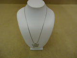 Designer Fashion Necklace 18in L Butterfly Chain/Link Metal Female Adult Silver -- Used