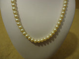 Designer Fashion Necklace 16in L Strand/String Pearl Faux Female Adult Whites -- Used
