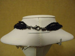 Designer Fashion Necklace 17in L Drop/Dangle Beaded Strand Female Adult Blacks -- Used