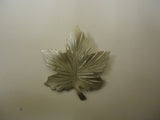 Designer Fashion Pendant 1 1/2in x 1 1/2in Maple Leaf Metal Female Adult Silver -- Used