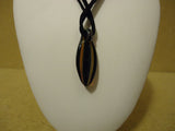 Designer Fashion Necklace 15in L Drop/Dangle Female Adult Blacks/Browns -- Used