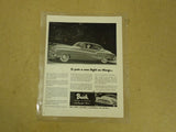 Buick Vintage Laminated Flyer 11in x 11 1/2in Black/White GM Roadmaster Black/White -- Used