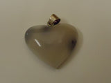 Designer Fashion Pendant Heart Faux Gemstone Female Adult Grays -- Used