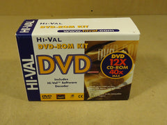 Hi-Val DVD Rom Kit Gray 12X to 40X HDVD12A-16R Metal Plastic -- New