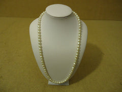 Designer Fashion Necklace 21in L Strand/String Faux Pearl Female Adult Whites -- Used