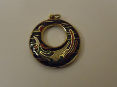 Designer Fashion Pendant Circle Metal Female Adult Multi-Color -- Used