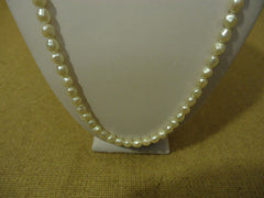Designer Fashion Necklace 21in L Strand/String Faux Pearl Female Adult Whites -- Used