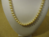 Designer Necklace 16in L Strand/String Faux Pearl Female Adult Whites -- Used