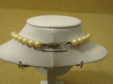 Designer Necklace 16in L Strand/String Faux Pearl Female Adult Whites -- Used