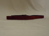 Designer Belt Casual 29in-34in Gold Buckle Suede Female Adult M/L Reds Solid -- Used