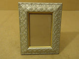 Designer Picture Frame Silver Fits 6in x 4in Pictures Plastic -- New