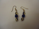 Designer Fashion Earrings Drop/Dangle Female Adult Blue/Gold/Yellow -- Used