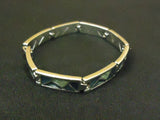 Designer Fashion Bracelet Chain/Link Metal Female Adult Silver/Greens -- Used