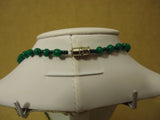 Designer Fashion Necklace 22in L Beaded/Strand Stone Plastic Female Adult Greens -- Used