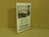 Texaco Vintage Laminated Ad 10in x 7in Black/White Oil Gasoline -- Used