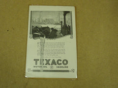 Texaco Vintage Laminated Ad 10in x 7in Black/White Oil Gasoline -- Used